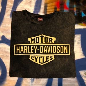 Vintage Harley-Davidson long sleeve acidwash shirt